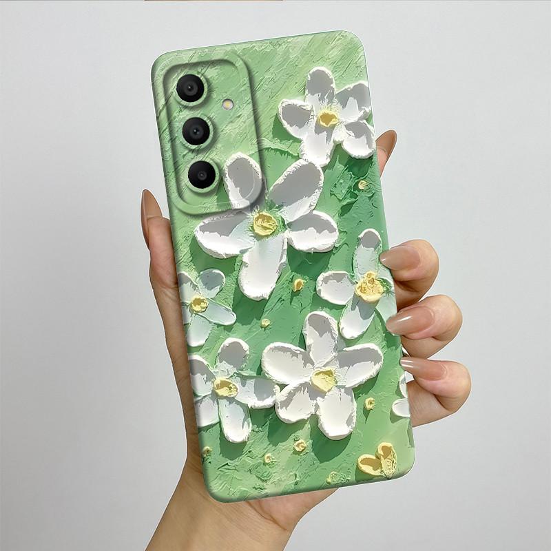 Sweet Soft Phone Case for Samsung Galaxy A15 A155 A156 4G 5G Fashion Cool Painted Cases Protection Back Cover Accessories Casing