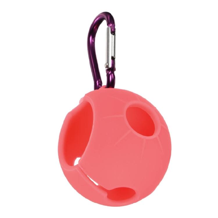 Golf Balls Sleeve Silicone Golf Balls Clip Holder Single Balls Protective Case Golf Balls Protector with Aluminum Hook красный/оранжевый
