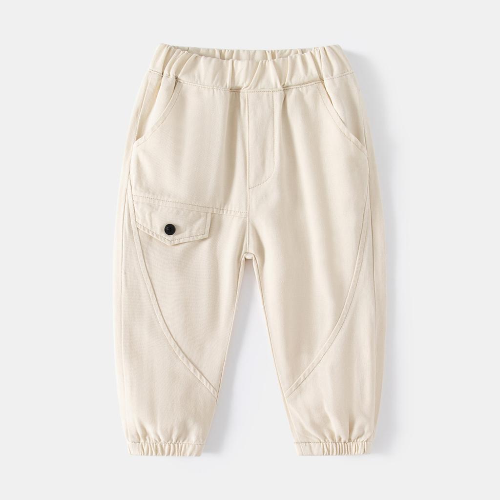 Pantalon décontracté d'extérieur pour voyage d'enfants, pantalon à ceinture élastique taille moyenne, pantalon d'enfants est une salopette douce et confortable pour garçons