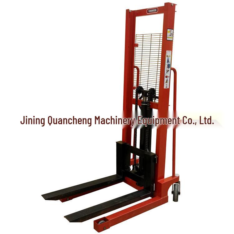 Shandong Quancheng Manual Hydraulic Pallet Stacker Truck 1-3 Ton Capacity