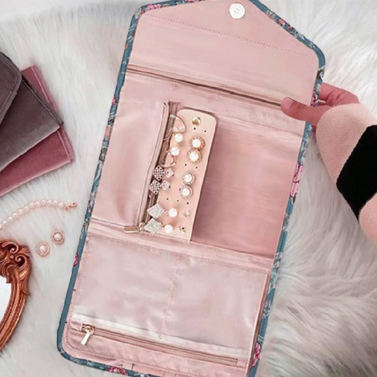 Portable Jewelry Storage Container Multiple Compartment Waterproof Bag for Accessories Earrings Necklaces Organizer