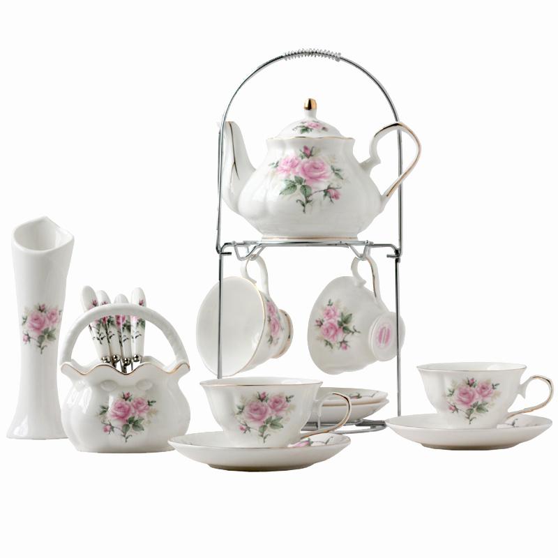 Luxurious Teapot Set, British Style Tea Sets, Bone China, Elegant Teaware, Tea Party, Teatime Afternoon Tea