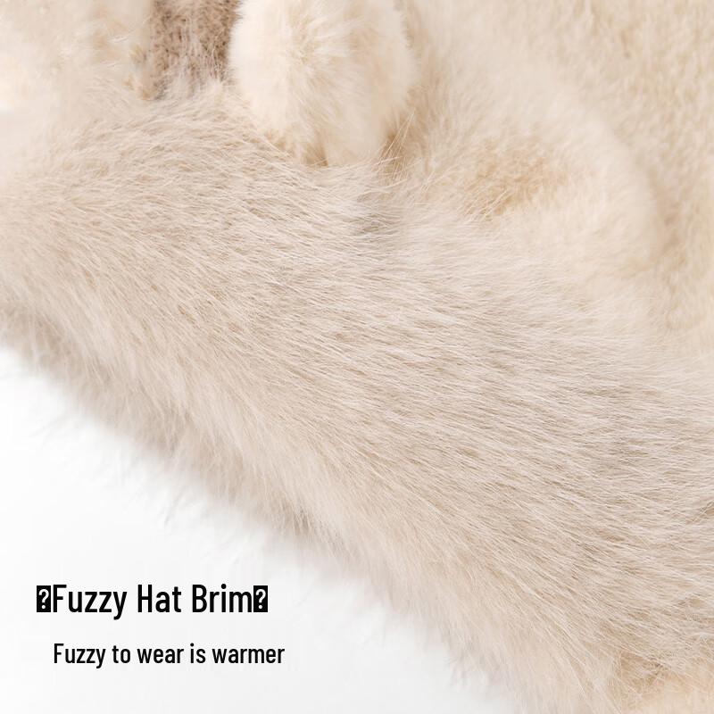 Women's Winter Integrated Plush Hat, Scarf & Gloves Set