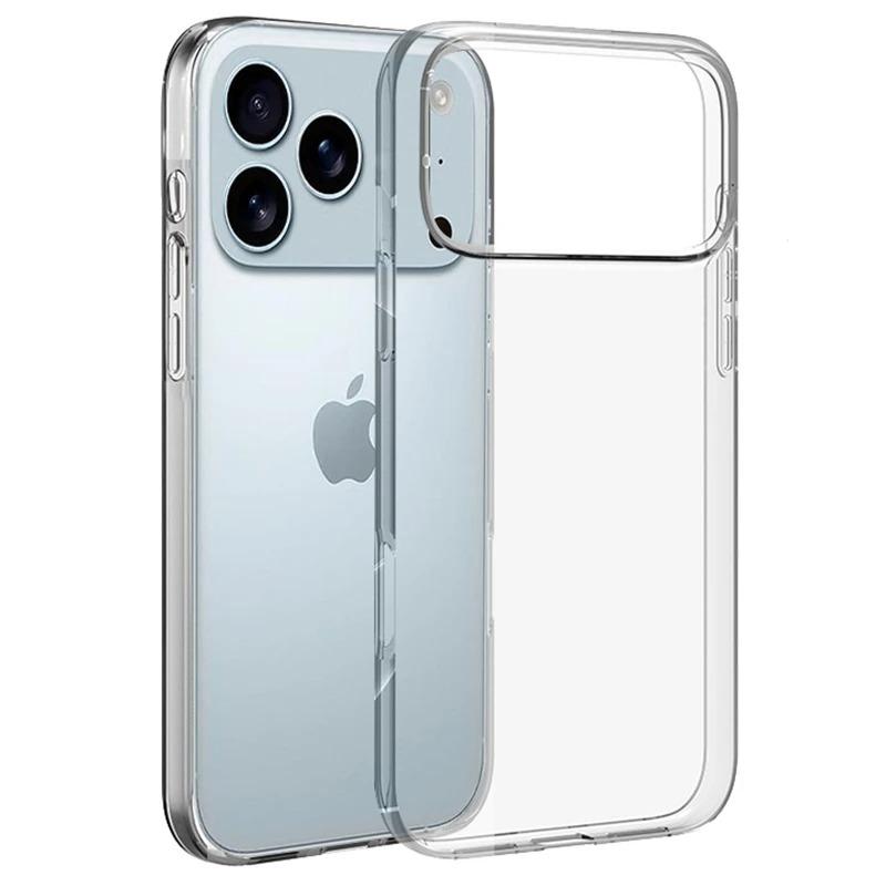 

Роскошный прозрачный мягкий силиконовый чехол для iPhone 17 Pro Max, 17 Pro, 17 Air, ультратонкий прозрачный чехол для iPhone 17 Pro Max. For iPhone 17Pro Max