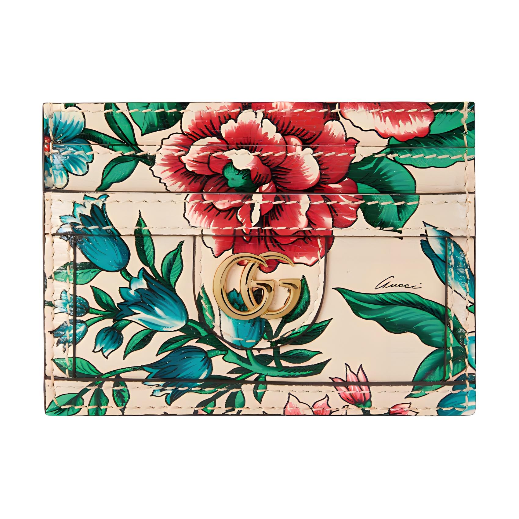 

Gucci Ophidia Metal-Decorated Double G Logo Pattern Printed Leather Card Holder For Women Multiple Colors Gift Set(Basic Set+Box+Shopping Bag) різнокольорові кольору