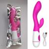 Dual-Action Silicone Vibrator with Variable Frequencies for G-Spot and Massage Stimulation