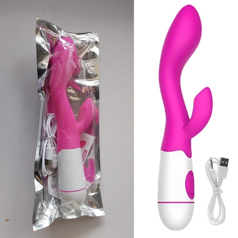 Dual-Action Silicone Vibrator with Variable Frequencies for G-Spot and Massage Stimulation