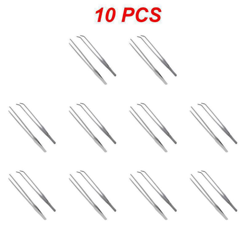 1~10PCS 27CM Fish Tank Coral Feeder Water Grass Clip Stainless Steel Long Tongs Tweezers Aquarium Live Tank Feeding Tong For