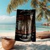 1PC Custom Name Axe Shield Beach Towel Highly Absorbent And Sand-Resistant Towel for Swimming, Pool, Yoga, And Travel Lightweight