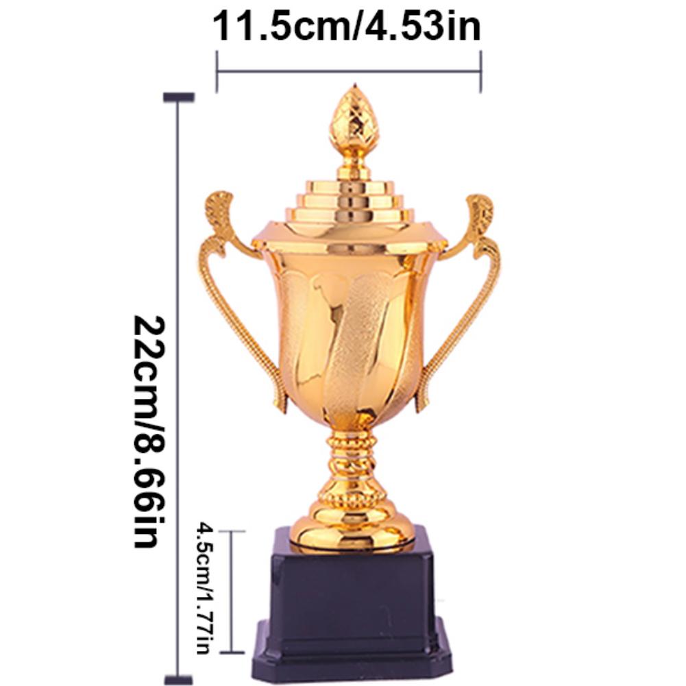 Gold Plastic Reward Trophy Cup Soccer Medals Prize Cup Early Educational Basketball Football Winners Gifts for Game School