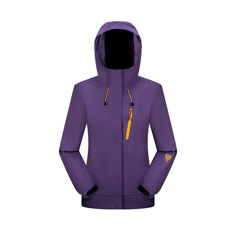 Women's Hooded Windproof Jacket for Spring/Autumn Outdoor Hiking Camping