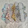 Sanitary Pads 4pcs Reusable Leak Proof Sanitary Pads Menstrual Cloth Pads Washable Breathable Cloth Menstrual Gaskets