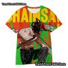Chainsaw Man Anime 3d Prited Tops Boys Tshirt Girls Tshirts Children's Short Sleeve T-shirt Child Casual Clothes 4-14 Years