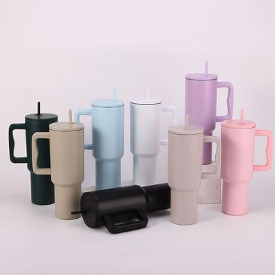 304 Rostfritt Stål Termokopp 40 oz Vakuum Kaffemugg Bärbar Dubbelskikts Bilkaffemugg Rese Vattenmugg