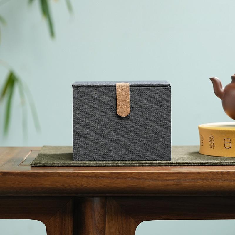 1 Stück Klettverschluss Brokatbox Retro Kulturelle Geschenkbox Meistertasse Aufbewahrung Verpackungsbox