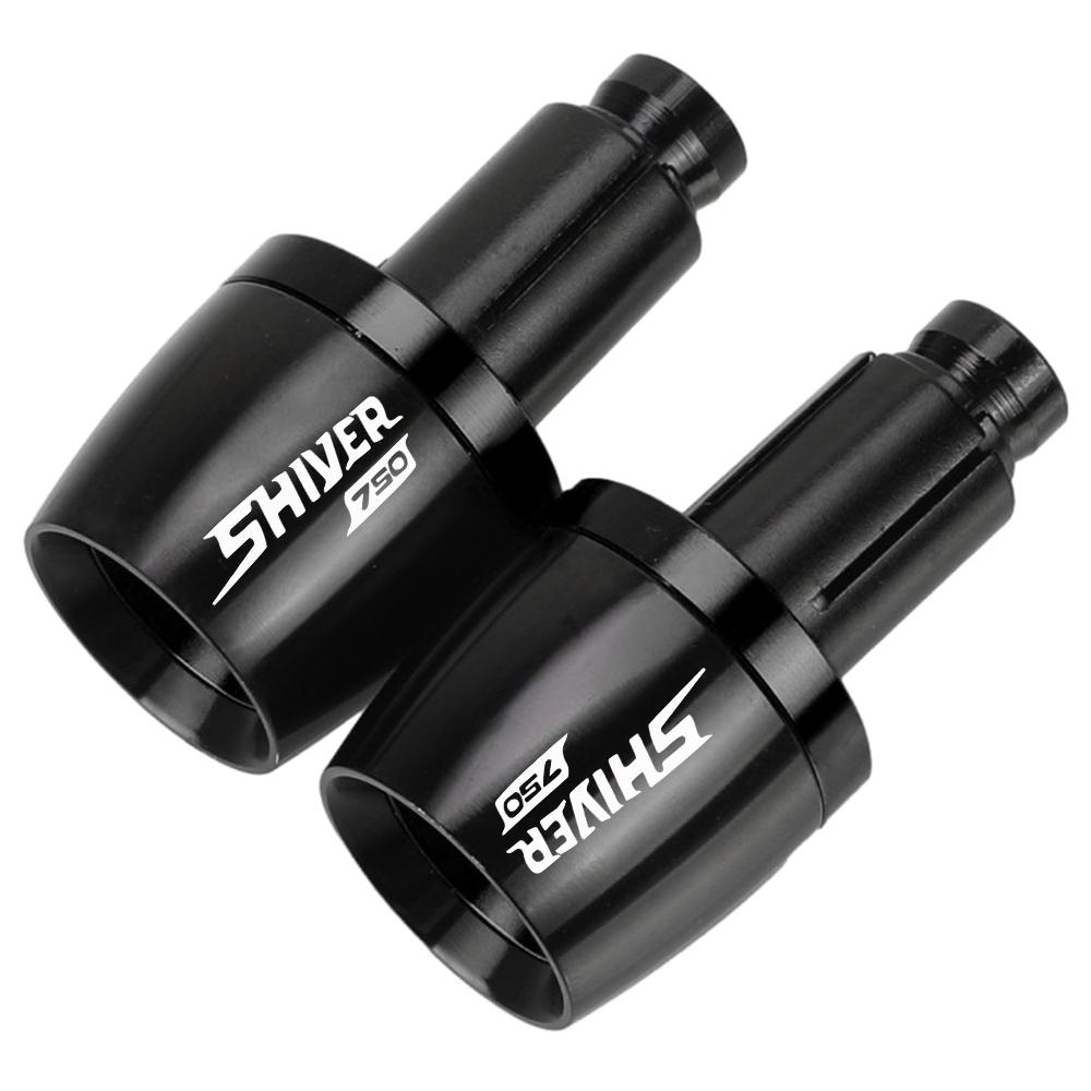 

For Aprilia SHIVER 750/ GT Universal Handlebar Grips Bar Ends Cap Counterweight Plug Slide 2007-2016 2009 2010 2011 2012 2013 чёрный
