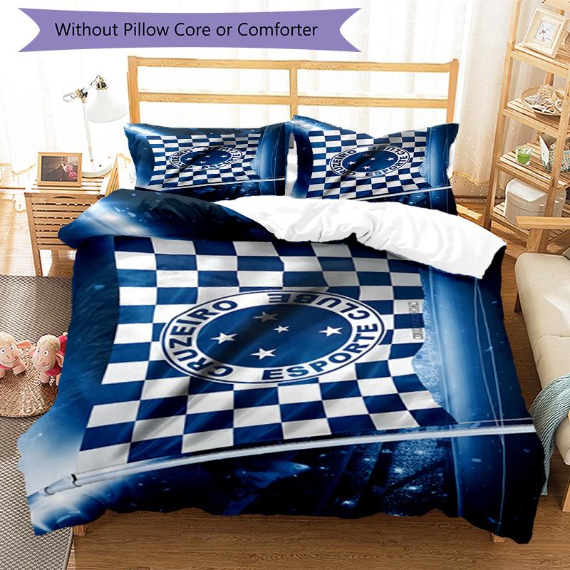 Fc Esporte Printed Pattern Duvet Cover Set – includes 1 duvet cover and 2 matching pillowcases Bedroom decor Christmas gifts