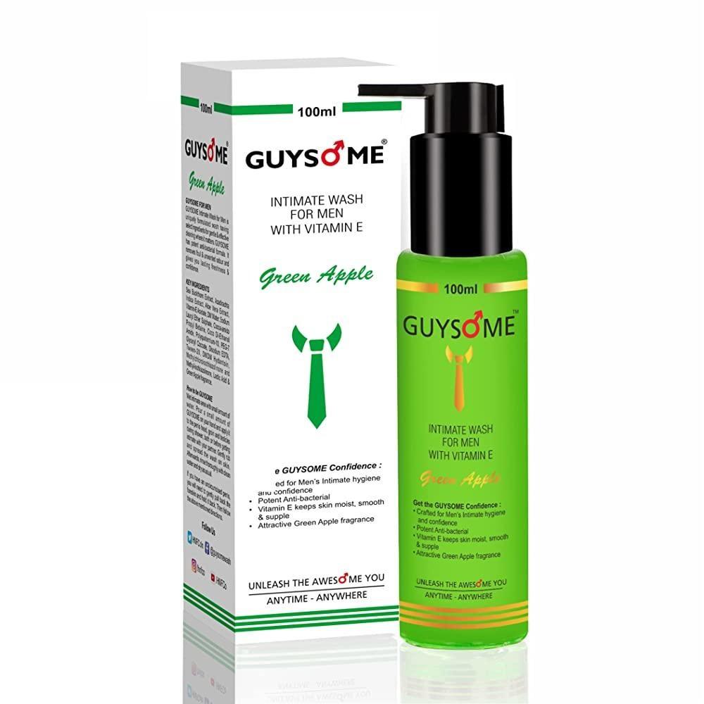 GUYSOME Men's Intimate Wash Male Genital Area Care pH Balance Vitamin E 100ml
