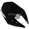 Motorcycle Double Bubble Windshield WindScreen For 2013 - 2016 Kawasaki Z800 Z 800 2014 2015 13 14 15 16 Black Iridium