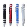 8-in-1 Tragbarer Aluminiumlegierung Schraubendreher Stift-Tasche Mini Schraubendreher Stift Reparatur Handwerkzeuge Set - Wechselbare Bits für einfache Reparaturen & Demontage