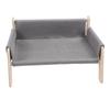 Pet Couch Bed Pine Wood Stylish Look Versatile Anxiety Relief Elevated Cat Dog Sofa Bed for Home Indoor