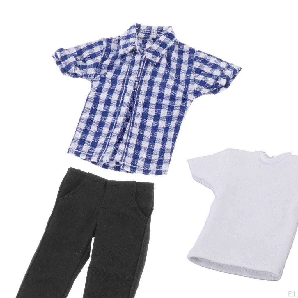 1/12 Outfit Set, Miniature Clothing for Action Figures