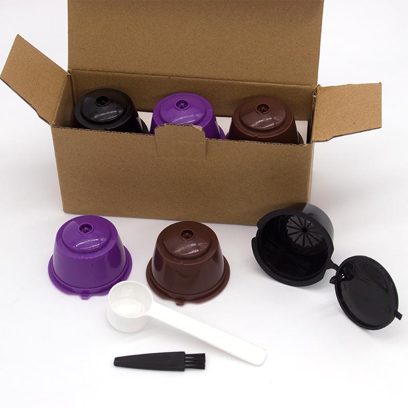 6-Pack Coffee Capsule Cups for DOLCE GUSTO with Filter Box Set
