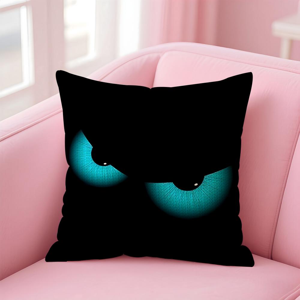 Czarna Emotikony Fajne Poszewka na Poduszkę Naturalny Len Poszewka na Poduszkę Dwustronny Nadruk Dekoracyjna Poszewka na Poduszkę Sofa Wystrój Domu Prezent