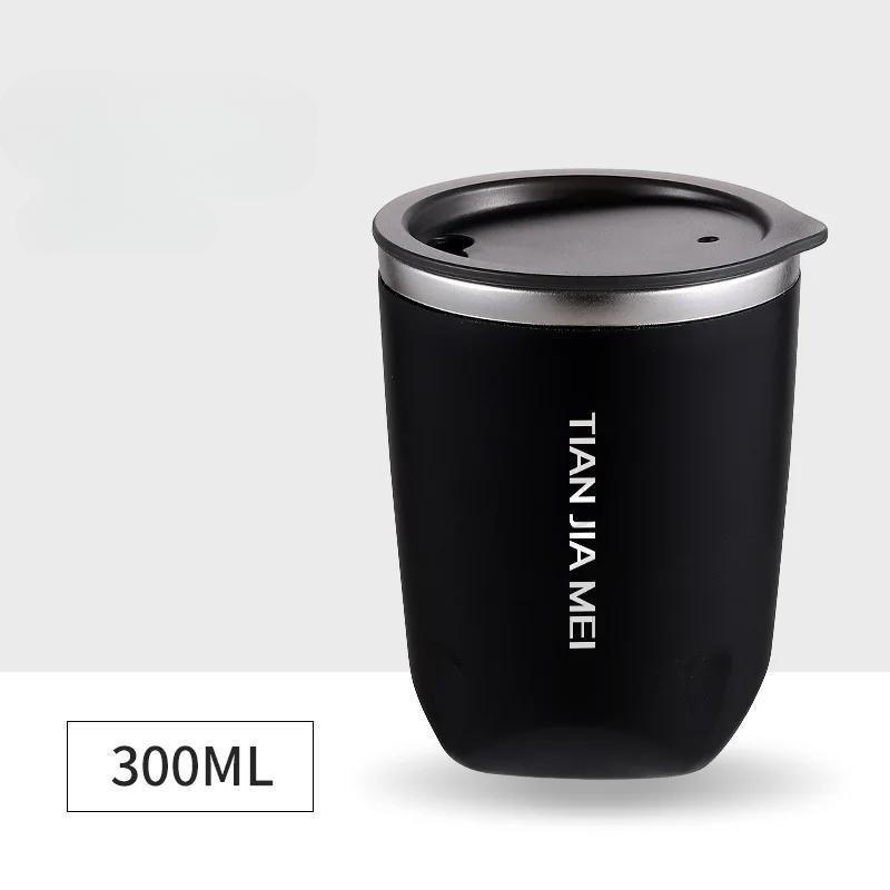 300ml Thermal Mug Stainless Steel Vacuum Flask Insulated Portable Water Bottle Iced Coffee Tea Beer Cup Travel Office Drinkware