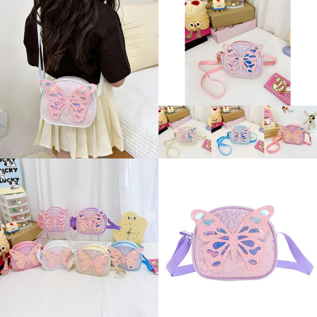 Lightweight Pu Toddler Backpack Charming Sequin Cartoon Bear Bag For Children