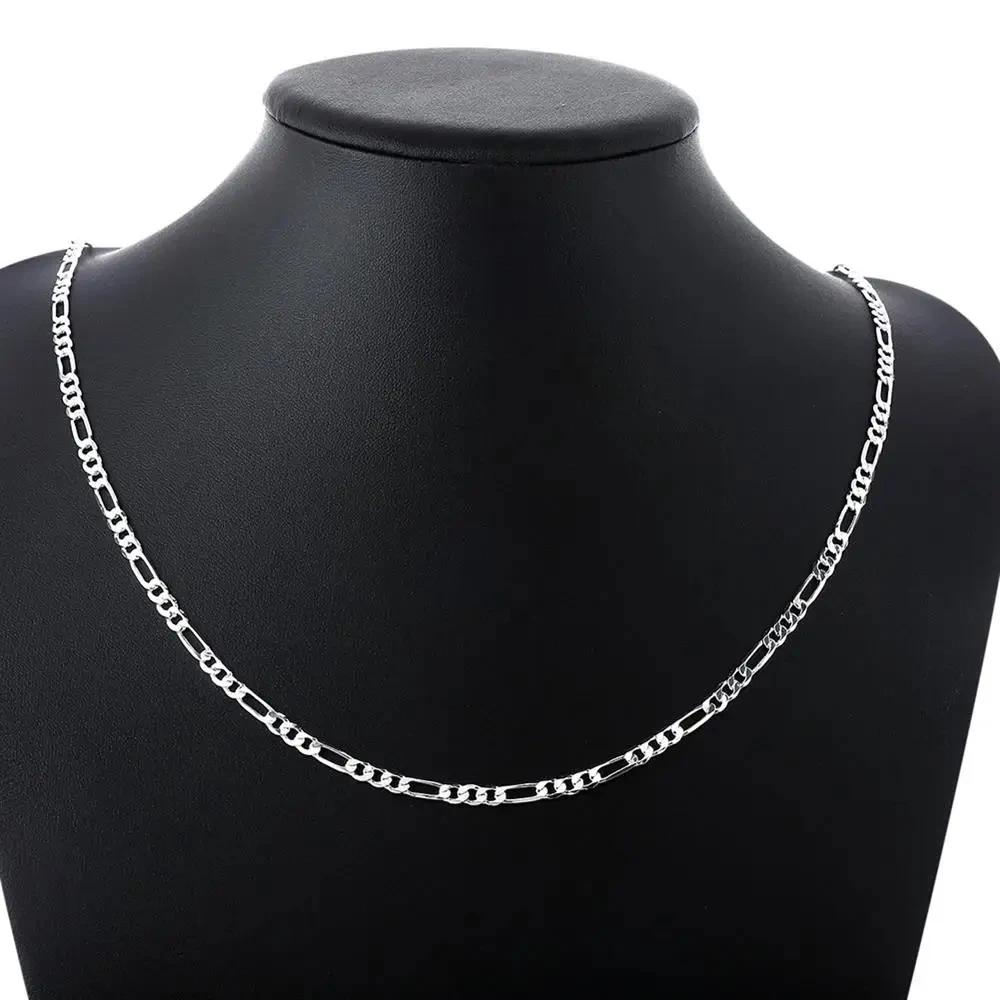 40-75cm Copper 16-30 Inches fine 4MM chain Necklaces for women Boy man fashion party wedding Jewelry Christmas