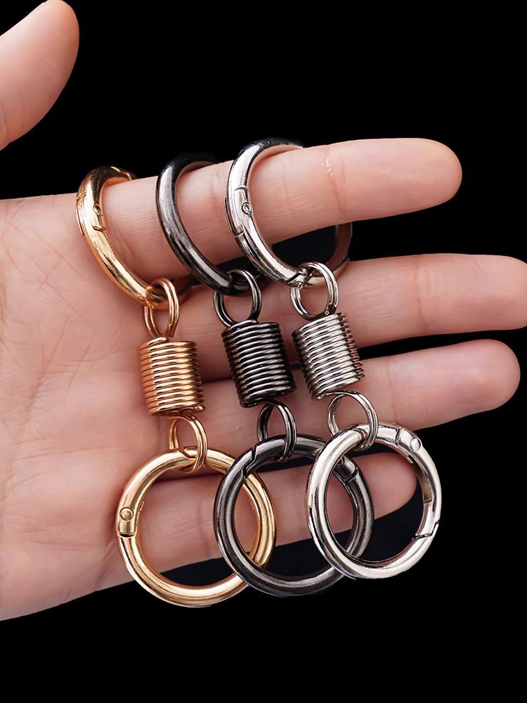 2025 High-End Double Ring Keychain: Spring Edition