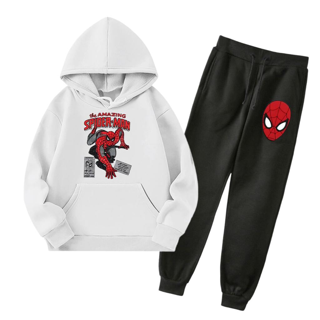 Kids Hoodie and Sweatpants Set Graphic Print with Pockets for Boys and Girls