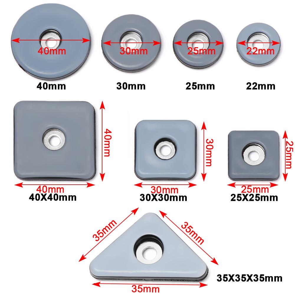 Chair Fittings Table Sofa Easy Move Furniture Leg Slider Pads Floor Protector Anti Noisy Slip Mat