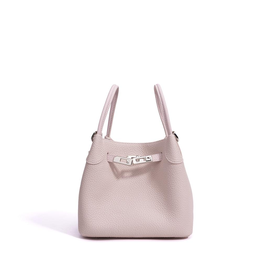 Vysoce kvalitní taška na zeleninu, nová kožená taška přes rameno typu messenger bucket bag, dámská jednobarevná lehká luxusní módní dámská kabelka