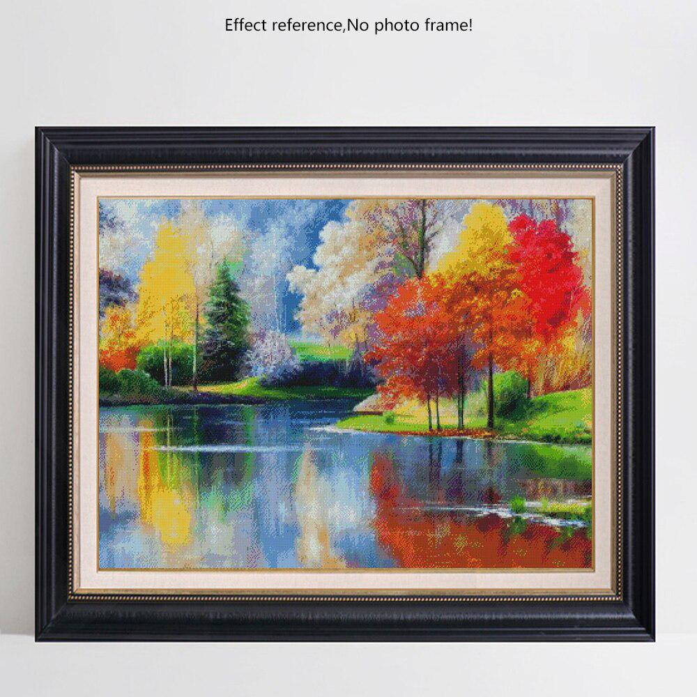 Pictură cu diamant Construcție cu punct de cruce Broderie Peisaj Seturi cu punct de cruce Diamant Art Decor de perete