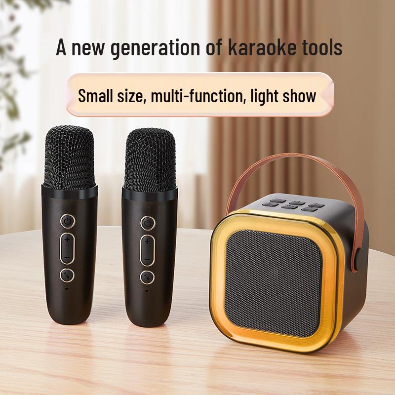 Portable K12 Bluetooth Speaker & Microphone for Outdoor Live Streaming and Home Karaoke