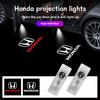 2Pcs Car Door Welcome Lamp HD LED Emblem Projector Lights For Civic Fit Jazz Accord Pilot CRV Odyssey Passport City HRV
