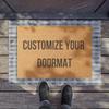 Coir Look Doormat Vintage Floral Text Design Welcome Mat Rug for Living Room Home Indoor Outdoor Housewarming Gift