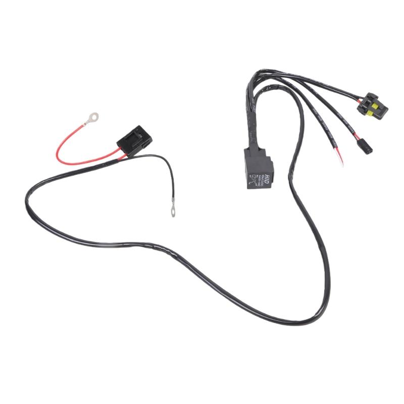 

Quick Install Motorcycle Light Harness Strong Anti Corrosion Wire Kit Simple Installation for Low High Beams Conversion