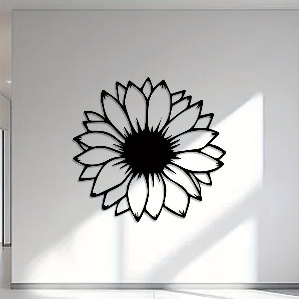 Vintage Metal Sunflower Wall Art Iron Sculpture Indoor Outdoor Home Decor