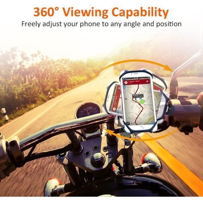 Support Téléphone Vélo - SNAKIOX - Universel - Rotation 360° - Installation rapide - Résistant aux chocs