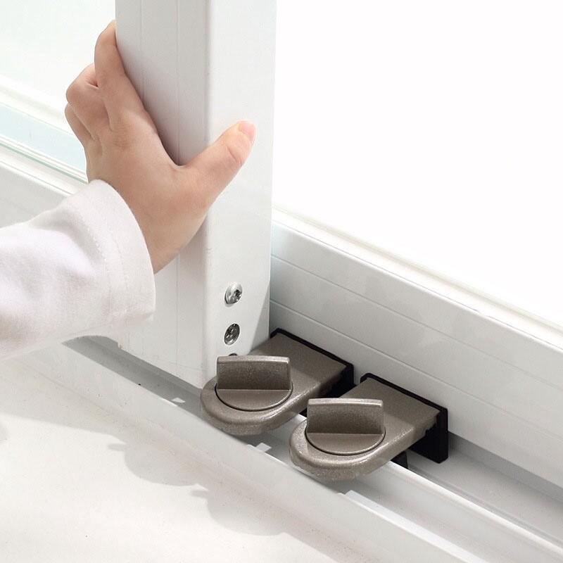 High Quality Safety Security Anti-theft Sliding Auxiliary Window Limiter Lock Sash Stopper