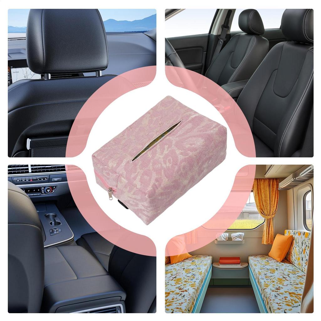 Uchwyt na chusteczki do samochodu W Panterkę Organizer do przechowywania Uchwyt na chusteczki w samochodzie Dozownik na serwetki do samochodu Ciężarówki SUV-a Sedana Tylne siedzenie