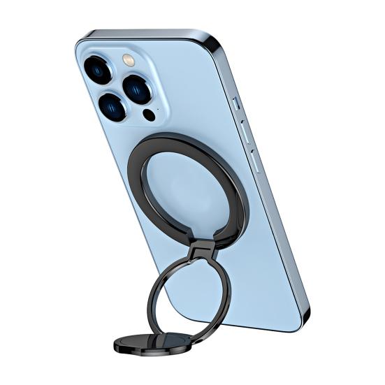 Magnetic Phone Ring Holder Stand Zinc Alloy Finger Grip Kickstand for IPhone