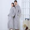 Winter Flannel Hooded Nightgown: Thick Coral Fleece, Long Sleeve, Plus Size, Ready Stock