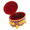 Metal Jewelry Box Vintage Zinc Alloy Decorative Easy To Maintain Keepsake Box for Necklace Earring