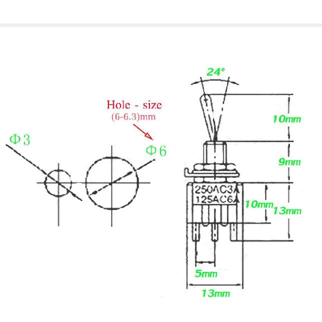 VONVOFF Toggle Switch,ON/Off SPST With Pre-Soldered Wires,3V/5V/12V/24V/72V/110V/220V/240V/ Mini Toggle Switches For Car,Truck, Light,Test
