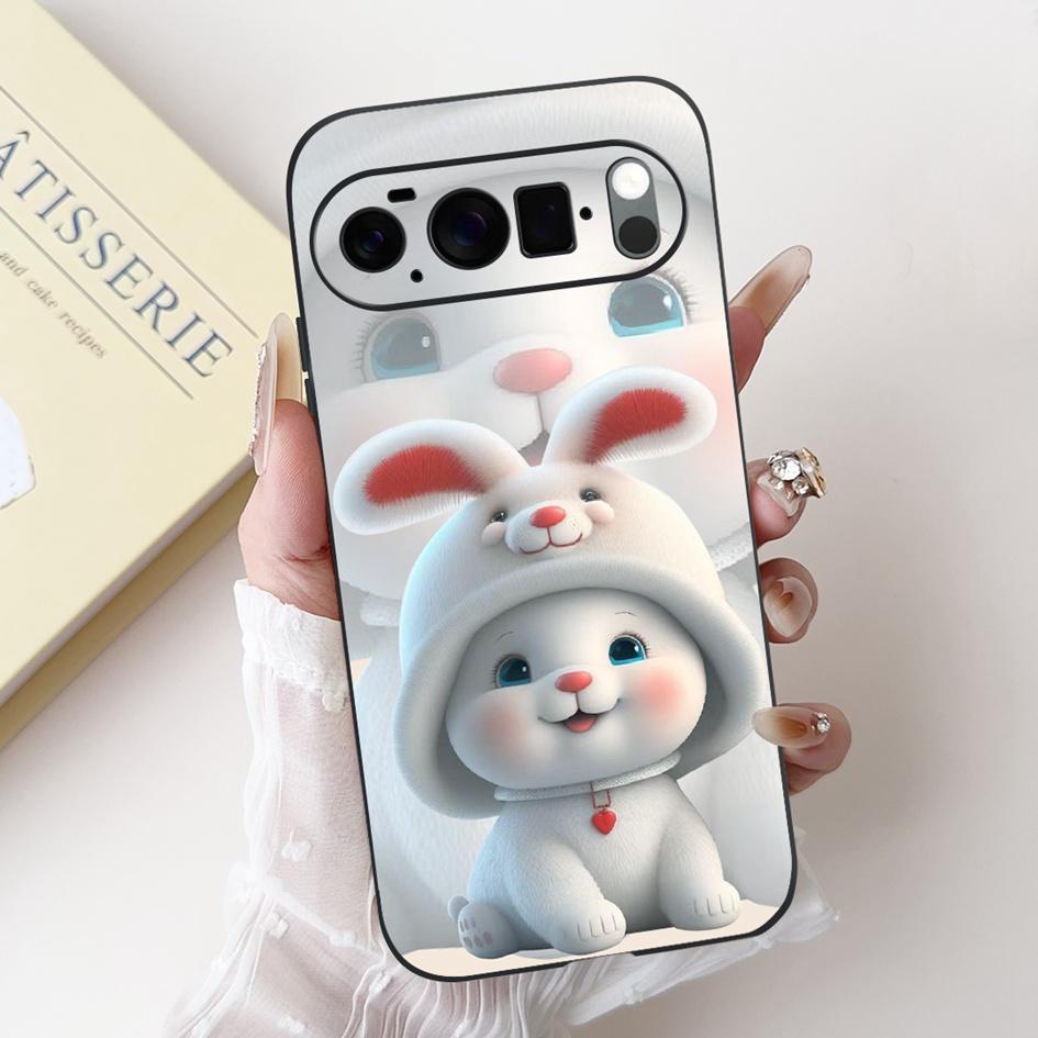 For Google Pixel 10 Case Pixel 10 Pro Cover Cute Rabbit Panda Cat Soft Silicone Matte Phone Cases For Google Pixel10 Pro XL Etui