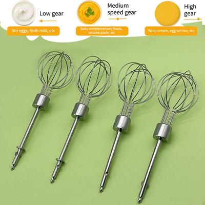 Portable Electric Whisk Replacement Head Kitchen Baking Mixing Tools Lantern-Shaped Handheld Egg Beaters